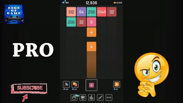 Noob Vs Pro || X2 Blocks – 2048 Merge Puzzle Game || Edge Of Game смотреть онлайн