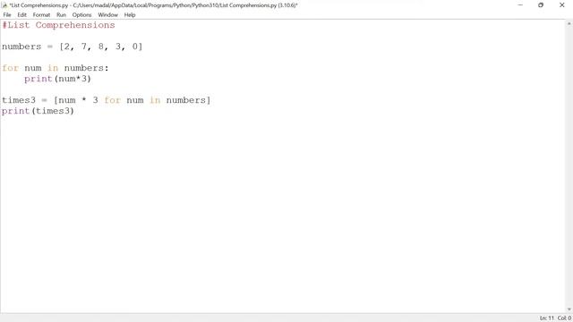 List Comprehensions - Intermediate Python #5 смотреть онлайн