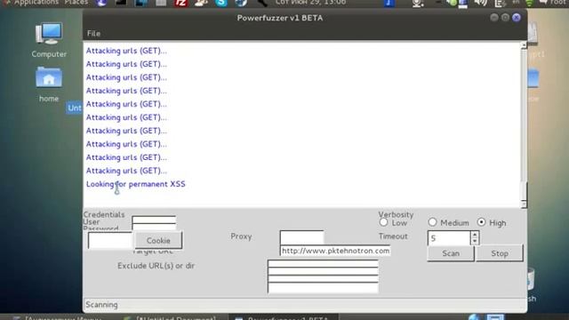 PowerFuzzer в Kali Linux смотреть онлайн