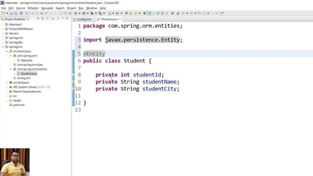 Adding Configuration File | Creating Entities | Creating Dao for Spring ORM Project | Spring ORM смотреть онлайн