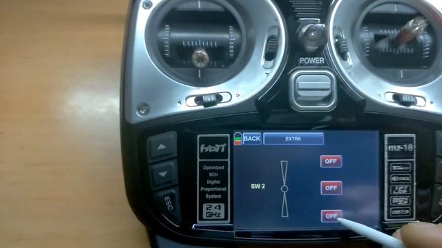 Graupner MZ18 краткий экскурс по меню. 1-я часть. смотреть онлайн