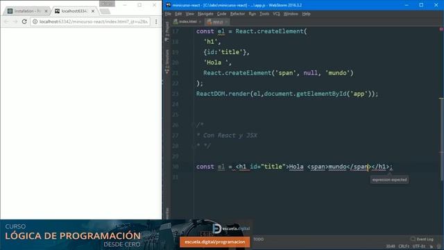 Minicurso de React.js (1) - Introducción a React y JSX смотреть онлайн
