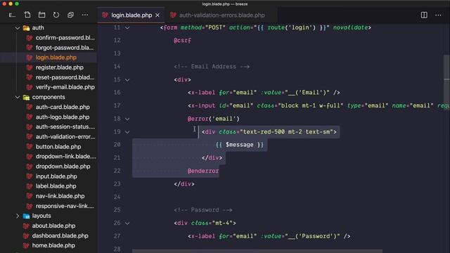 Belajar Laravel Breeze - 3 Mari kita buat komponen untuk error nya смотреть онлайн