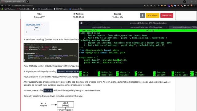 TryHackMe #434 Introduction to Django смотреть онлайн