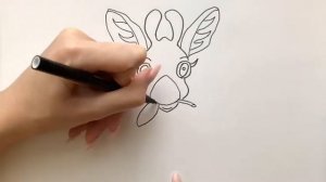 Как нарисовать милого жирафа