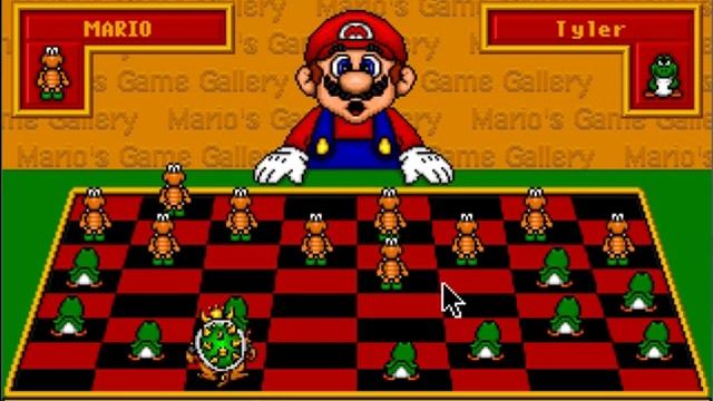 Mario's Game Gallery: Mario destroys me in checkers. [1] смотреть онлайн