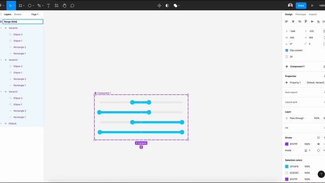 Designing an Interactive Range Slider Control in Figma смотреть онлайн