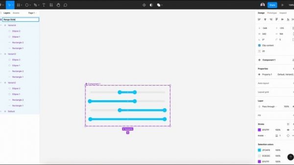 Designing an Interactive Range Slider Control in Figma