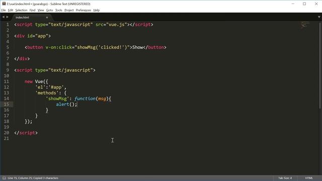 008 - VueJs Event Handling أساسيات الـ смотреть онлайн