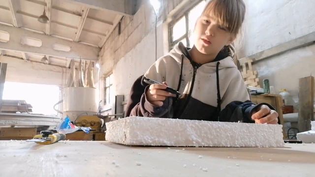 я ПЫТАЮСЬ что-то сделать из пенопласта. 3 часть. ИДЕЯ МОЯ, ВИДЕО МОЁ, ПЕНОПЛАСТ МОЙ!!!! смотреть онлайн