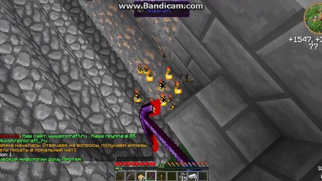 [Minecraft,tinkers construct] Огненная кирка на удачу. смотреть онлайн