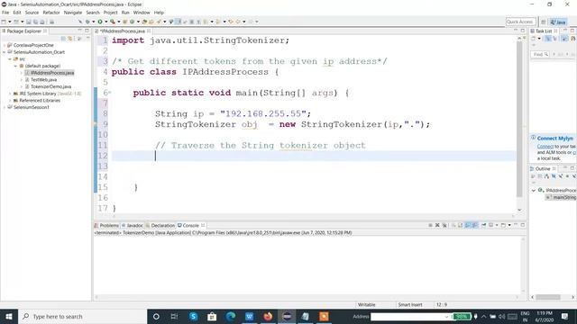 Java Programming Tutorial - 36 - StringTokenizer Class смотреть онлайн