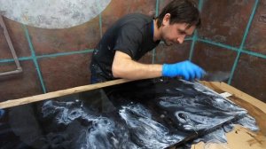 Столешница из эпоксидной смолы (Технология обливания  мдф)