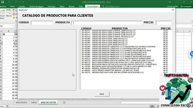 CATALOGO EN EXCEL DE PRODUCTOS PARA CLIENTES!!! ✅??? | CONOCIENDO EXCEL смотреть онлайн