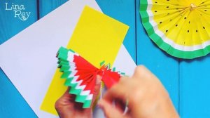 DIY?Как сделать веер из бумаги