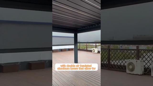 Automatic Aluminum Retractable Pergola Awning Roof System Pergola