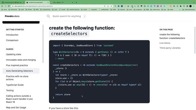 React Zustand Tutorial - 3. selector and autogenerator (typescript) смотреть онлайн