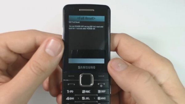 Samsung S5611 factory reset