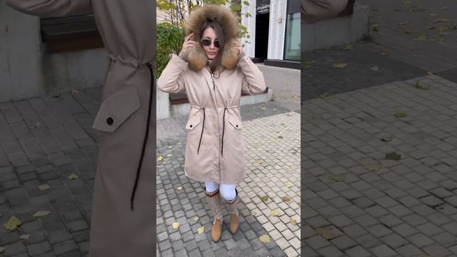 2021 Пальто из натурального меха Зимняя куртка Женская длинная парка смотреть онлайн