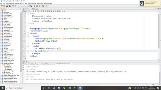 Filter Interface in Servlet смотреть онлайн