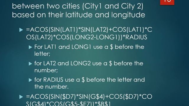 Microsoft Excel: Latitude Longitude Example смотреть онлайн