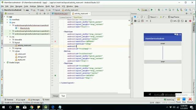 Create Alarm Service in Android Using Broadcast Receiver Part 1 смотреть онлайн