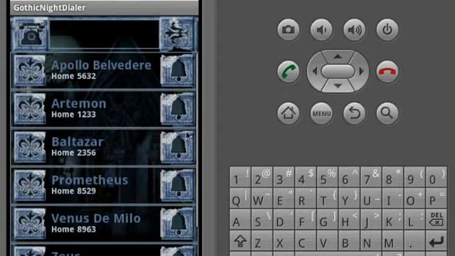 Android: Gothic Night Dialer