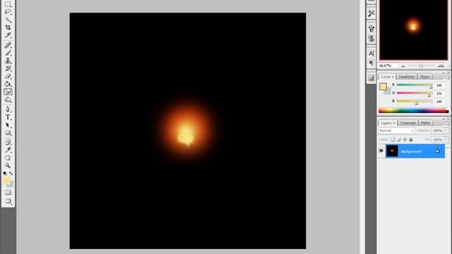 Adobe Photoshop CS3 Fireball Tutorial смотреть онлайн