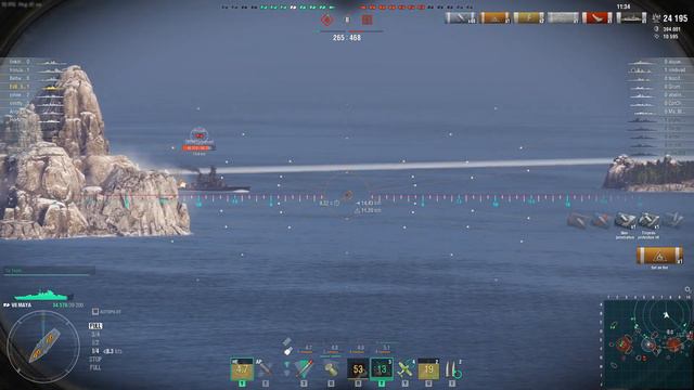 World of Warships NEW IJN Maya (摩耶)80K Damage смотреть онлайн