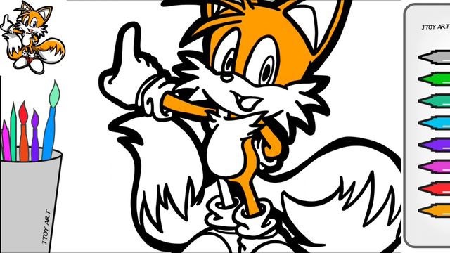 소닉 테일즈 그리기｜how to draw miles tails prower｜SEGA｜J Toy Art смотреть онлайн