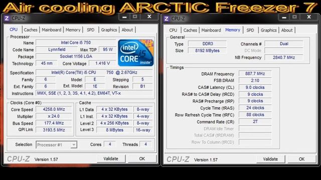 EXTREME OVERCLOCK Intel Core i5 750 2.67GHz@4.3GHz and Kingstone HyperX DDR3 смотреть онлайн