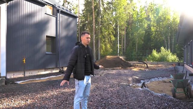 Благоустройство участка по проекту XAN. Современный ландшафтный дизайн