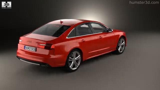 Audi S6 (C7) saloon 2012 by 3D model store Humster3D.com смотреть онлайн