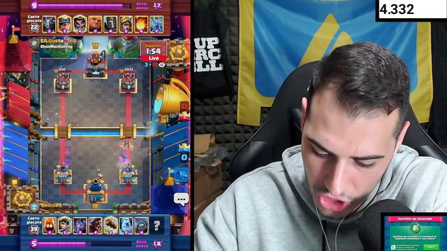 PARTITE ASSURDE 8000+ COPPE! REAZIONE Clash Royale смотреть онлайн