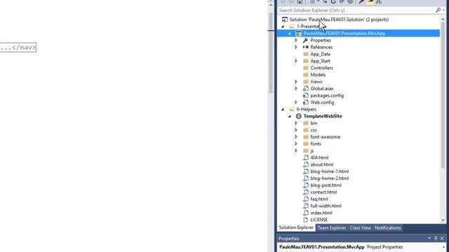 PauloMau Série FrontEnd Aula01 Parte1 - Integrando template Bootstrap em uma Aplicação Web .Net MVC смотреть онлайн