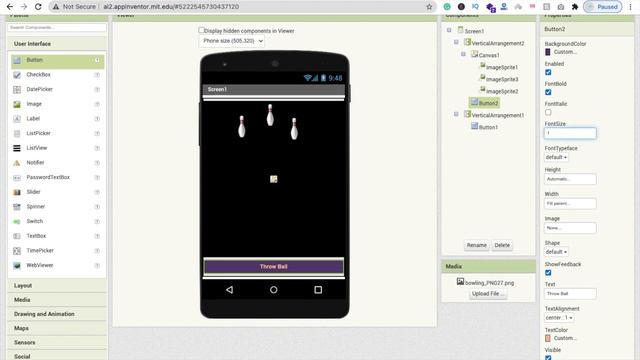How To Make Bowling Game in MIT App Inventor | Part - 1 смотреть онлайн