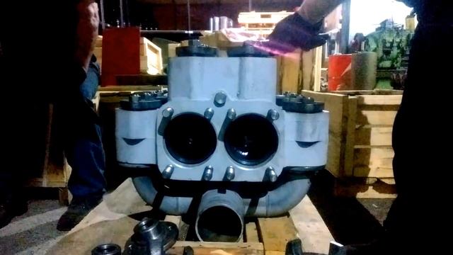 Сборка гидравлического блока бурового насоса НБ-32 (НБ-50) чертёж НБ 32.02.000 ОФСП 32.02.000 смотреть онлайн