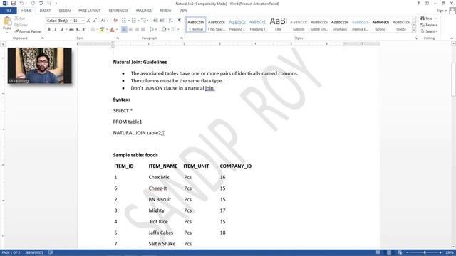 Natural join in SQL (Bengali) смотреть онлайн