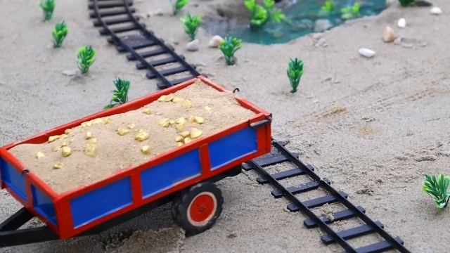 Diy Tractor Making Mini Gold Mining Equipment Scince Project | Heavy Machinery For Gold Rush