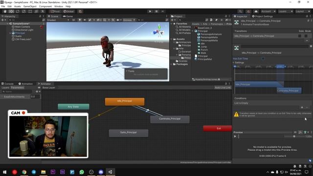 Exportar Animaciones de Blender a Unity | Tutorial Unity 3D смотреть онлайн