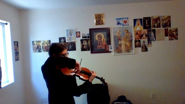 Anna's violin lessons 1/3 with helpful moral commentary.