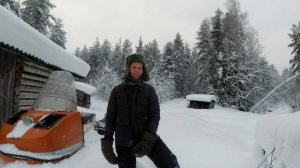 Еду к дедовской избе. На Буране с двигателем Лифан 15.