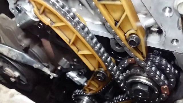 Hunday Santafee digasl crd engine timig chain riplesment on смотреть онлайн