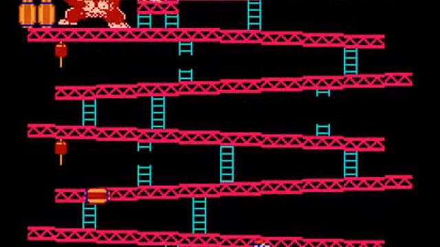 Donkey Kong [NES] (1981) Gameplay Reversed смотреть онлайн