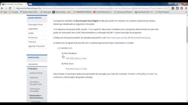 Instalação do SPED FISCAL - Solucionando ERRO do JAVA (erro JAVA VM) смотреть онлайн