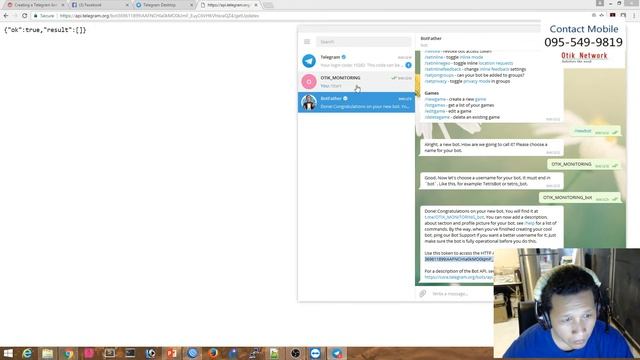 การใช้ Bot API ของโปรแกรม Telegram เพื่อทำ Notifications смотреть онлайн