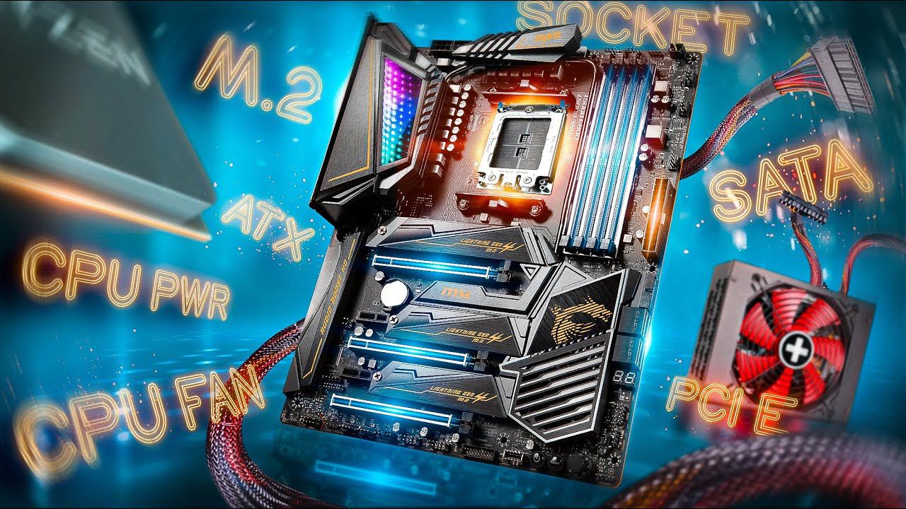 Материнская плата и ее разъемы | Что и куда подключать смотреть онлайн