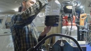 Самодельный маслоотсос из компрессора от холодильника, // Homemade oil extraction pump