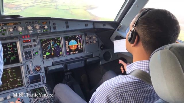 Airbus A321 Landing In Shannon Airport (Cockpit View)