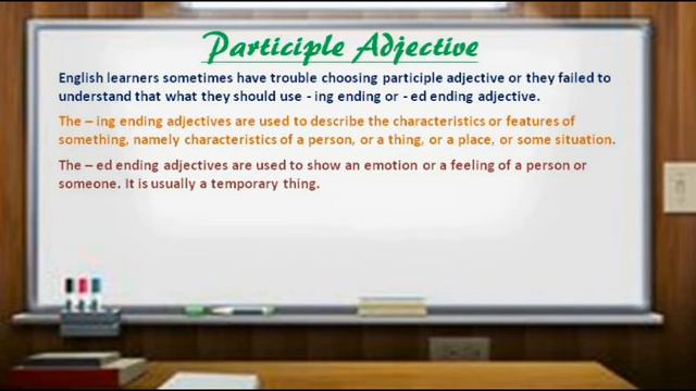 Participle Adjective | Common Mistakes Using -ed And -ing Ending Adjectives.| English Grammar
